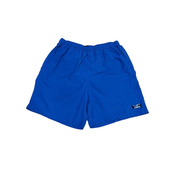 LL Bean Men's Med Classic Supplex Sport Shorts 6" Blue Nylon Item ID 503783 - Picture 1 of 5